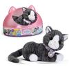 BABY born Il mio Gattino Cookie - Peluche con Suoni e Vibrazione - incl. Cestino per Gatti - Funziona con batterie - Adatto a Bambini da 1 Anno