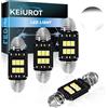 Keiurot C5W Lampadine LED 31 mm/36 mm DE3175 Lampadine Festoon LED 3021 DE3022 DE3023 6461 6418 Lampadine Bianco 12 V 3020 per Interni di Auto Lampadine per Targa di Immatricolazione LED Cupola Scheda