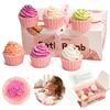 CHSEEO Bombe da Bagno, 6 Pezzi Bath Bomb per Bambini Donne, Regali di Compleanno e di Natale, per la Cura di sé e il Ripristino del Corpo, Doccia a Vapore