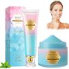 Dongcill Niacinamide Dentifricio sbiancante + Teeth Whitening Powder, Niacinamide Whitening Mousse Toothpaste, Dentifricio sbiancante naturale con niacinamide, Formula delicata per denti bianchi e alito fresco
