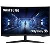 Samsung Monitor Gaming Odyssey G5 (C32G53), Curvo (1000R), 32, 2560x1440 (WQHD 2K), HDR10, VA, 144 Hz, 1 ms, FreeSync Premium, HDMI, Display Port, Ingresso Audio, Eye Saver Mode, Flicker Free, Nero