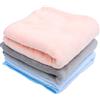 OUNONA 3 Pezzi Asciugamani Bagno in Pile Morbido e Spesso, Assorbenti e Ad Asciugatura Rapida Per Mani, Viso, Doccia, Spa, Hotel, Lavaggio (rosa, Grigio, Blu)