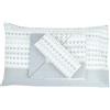 Viterbo Biancheria Coordinato Completo Letto Morbida Flanella Venere Cotone Singolo (7391) (Singolo, Rombi Grigio)