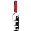 Microplane Grattugia da cucina Lama ultra spessa Acciaio inossidabile Rossa Serie Gourmet ideale per Patata, Zucchina, Carota, Mela, Cavolo e Formaggio