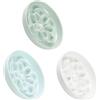 PTOBER Ciotole per Gatti Anti Ingozzamento - Ciotola Gatto in Melamina a Lenta Alimentazione - Fiori Labirinto - Lavabili in Lavastoviglie - Set da 3 (Bianco, Verde e Blu)