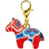 Miniblings Dala Dala Cavallo Svezia Svezia Cavallo Fascino Dalahäst Svedese Rosso - Gioielli Fatto a Mano Dorato I Pendenti - Braccialetto di Fascino - Ciondolo per Il Braccialetto