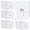 CANCYCC 20 ganci autoadesivi trasparenti per unghie adesive da appendere senza forare, ganci adesivi per foto, poster, foto, quadri decorativi, carico massimo 5 kg