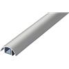 ALUNOVO Mini canalina per cavi in alluminio spazzolato in acciaio inox (lunghezza: 100 cm)