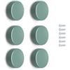 Poliplast - Set da 6 Pomelli, Design a cerchio, per cameretta bambini, Verniciato a mano, Colore Verde salvia, Art. 8