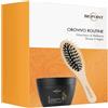 Biopoint Orovivo - Set Regalo Donna Orovivo Routine, Include Maschera di Bellezza Capelli Nutriente, a Base di Olii Biologici per Capelli Setosi e Brillanti, 200 ml + Spazzola in Legno
