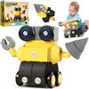 Jofuni Blocchi magnetici in schiuma per bambini da 1-3 (30 pezzi), blocchi di costruzione robot per bambini, giocattoli sensoriali STEM per bambini da 1-3, regali di compleanno per bambine da 1-3