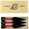 Naruto - Shinobi Ninja Set 3 x Kunai 8 cm Accessorio Costume PVC Plastik Cosplay Replica