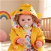 BABESIDE Bambole Reborn - 17 Pollici Reborn femmina con Capelli Ricci Dorati, Bambola Realistica con Corpo in Morbido Tessuto, con Vestiti e Accessori per Bambini