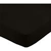 Amazon Basics Lenzuolo con angoli Matrimoniale, 180 x 200 x 30 cm, in 100% Microfibra con altezza da 30cm, Nero