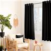 ED ENJOY HOME Tenda termica oscurante, 135 x 180 cm, occhielli in metallo, anti-calore, anti-freddo, per camera da letto e soggiorno