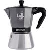 Aeternum, LA J ESPRESSO INDUCTION, Caffettiera 6 Tazze, Adatta all'Induzione, Alluminio, Metallizzato