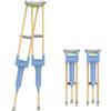 NEWFUN Stampelle Ascellari, Ortopediche Regolabili, Supporti per Avambraccio, Portata 150 KG, in Alluminio con Poggia Avambraccio e Poggia Mano Morbidi, Grigio, 1 Paio