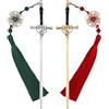 MaoNativey 2 Segnalibri a Forma di Spada Katana in Metallo - Accessori Libri Unici con Pendente - Idea Regalo per Studenti, Professori e Book Lovers