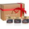 Stefania Calugi - Confezione Regalo al Tartufo - per Natale - 3 Prodotti in 1 - Aristà alla Fiorentina, Cremoso di Mele con Tartufo e Caramellatte con Tartufo - Cofanetto Cena Stellata - Regalo