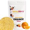 Honeyberry Arancia Liofilizzata a Pezzi 100g - Frutta Liofilizzata - Frutta Disidratata e Secca - Arance Disidratate ed Essiccate - Perfetta per Dolci, Decorazioni per Torte, Frullati, Yogurt, Muesli e Dessert