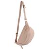 modamoda de - Borsa Italiana manuale/sera piccola in pelle T77, Colore:Beige Rosato