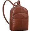 STILORD 'Elva' Zaino Donna Pelle Vera Elegante Zainetto Piccolo - Mini Borsa Zaino Cuio Ideale Come Zaini da Città e Viaggio Antifurto con Molti Scomparti, Colore:maraska - marrone