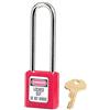 Master Lock 410LTRED - Lucchetto di sicurezza per serratura, extra lunghezza, colore: rosso