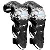 perfk Ginocchiere Moto ATV Motocross Gomiti Parastinchi Parastinchi Dispositivi di Protezione per Moto Mountain Bike Bicicletta, Bianca