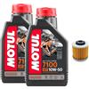 Generico Kit Tagliando Filtro Olio Originale Compatibile Con Benelli + Compatibile Con Motul 7100 10W50 2LT Per IMPERIALE 400