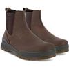 ECCO Stivaletti Chelsea da uomo Track 25 Hydromax Water Resistant, Nabuk marrone cacao, 10-10.5 US