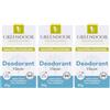 GREENDOOR Deodorant Refill System, 3 x 40 g, deodorante rigido ricaricabile senza alluminio, protezione forte, vegano, profumo unisex discreto, senza plastica