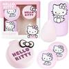 Hello Kitty Sanrio Set Beauty Ragazza, Mini Spazzola Capelli con Specchio, Spugnetta Trucco, Lavabile Dischetti Struccanti, Regali per Lei