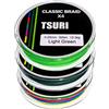 TSURI Treccia da pesca 4 fili 20/100 12/100 6/100 150m 200m Multicolore Verde carniccio mare luccio trota (Multicolore, 150 m - 40/100-25 kg)
