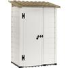 Garofalo Tuscany 100 - Casetta da giardino - Con porta decentrata - 122.5x82.5x201 cm