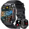 MEGALITH Smartwatch Uomo Chiamate Fitness: 1.96" IPS Impermeabile IP67 - Bluetooth Sport Contapassi Orologio Compatibile Android iOS