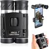 Funmo Mini binocolo 10 x 22, impermeabile, pieghevole, per birdwatching, trekking, caccia e visite turistiche