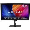 ASUS ProArt Display PA27UCGE, Monitor Professionale 4K HDR IPS da 27 (3840 x 2160), 160 Hz, 600 nits, 98% DCI-P3, Auto Calibrazione, Supporto Ergonomico, Porte USB-C, DisplayPort, HDMI, Nero