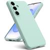 Oududianzi - Cover per Samsung Galaxy S25 FE 5G, Custodia Silicone Liquido, Interno in Microfibra Morbida, Protezione Antiurto Resistente - Menta Verde