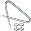 QOOSIKICC Tubo Flessibile di Scarico per Generatori, 25 mm x 120 cmTubo di Scarico per Riscaldatori Moto, Silenziatore di Tubo del Riscaldatore Dell'aria, per Riscaldatore Parcheggio + 4 Fascette Stringitubo
