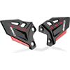 Modeer Protezione poggiapiedi moto per Z650 / Z650RS 2017 - 2022 2023 2024 2025 a coppia pedaliera protezione pedaliera pedaliera poggiapiedi piedi protezione z650 z 650 rs accessori (nero/rosso)