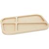 Wooden World Vassoio da dessert in legno con scomparti per snack e dessert
