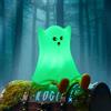 Fanimyholy Fantasma Luce Notturna Bambini, Luce Notturna Neonato Fantasma, Silicone Lampada Neonato Notturna a 7 Colori, Ricaricabile Tramite USB, Superficie Morbida al Tatto, Illuminazione Delicata