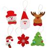 BIRLOZA 6 Decorazioni da Appendere all'albero di Natale, Bastoncini di Zucchero, 12 cm, per Decorazioni per Albero di Natale (Bianco-Rosso)