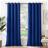 Deconovo Tende Oscuranti per Interni 2 Pezzi 280 CM Altezza, Termiche Isolanti, Anti-Rumore, con Anelli, Ideali per Camera da Letto e Soggiorno, 140x280 CM, Blu Elettronico