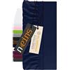 npluseins Lenzuolo con angoli elasticizzati per topper, 100% cotone, 1544.2231, ca. 90-100 x 200 cm, blu navy