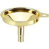 Kuuleyn Mini Imbuto da Cucina di Riempimento, Imbuti in Metallo, Imbuto da Cucina Imbuto per Vino con Olio per Lucidatura a Specchio Conico Placcato Oro in Acciaio Inossidabile 304