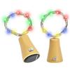 ENLACE 2 luci per bottiglie a energia solare, 2 pezzi, 2 m, 20 LED, per bottiglie, per matrimoni, Natale, giardino, feste, multicolore