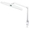 Neatfi Elite HD XL Lampada da Scrivania | Testa da 56 cm | 2.260 Lumen | 3 Modalità di Temperatura Colore | Lampada LED con Regolazione Continua della Luminosità (Bianco, 58cm Paralume Largo)