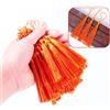 Duories 50 pezzi di nappe mini setose fatte a mano, nappe colorate come segnalibri, nappe dritte con anello di corda per la creazione di gioielli, accessori per artigianato fai da te, segnalibri per borse