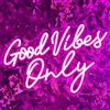 RuCvixkt Good Vibes Only Neon Signe, Good Vibes Neon Signe Per La Décoration Murale, Belle Rose Neons Logo Per La Décoration De Chambre De Fille, FêTe, Anniversario, Matrimonio, Salone Centro Commerciale